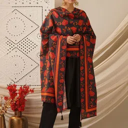 JAYPORE Floral Printed Cotton Silk Dupatta-picture-31