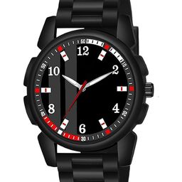 CSAMON Men Printed Dial & Bracelet Style Straps Analogue Watch J16 BLK PataBLK New PU-picture-4