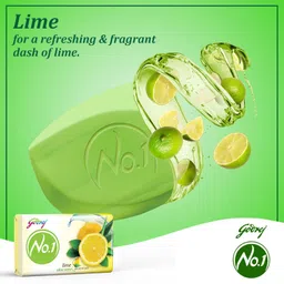 godrej no.1 Lime & Aloe Vera Bath Soap image 4