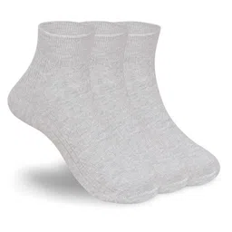 FOOTPRINTS Women Pack Of 3 Self-Design Cotton Ankle-Length Socks image 1