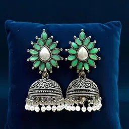 ANTICO Floral Jhumkas Earrings-picture-20