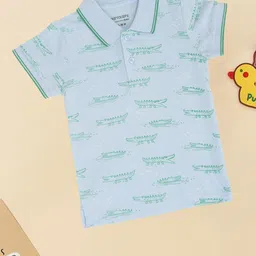 Pantaloons Baby Boys Printed Polo Collar Cotton T-shirt-picture-31