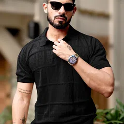 Maniac Men Polo Collar Slim Fit T-shirt-picture-40