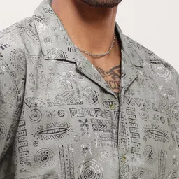 SHOWOFFFF Men Comfort Printed Casual Shirt image 3