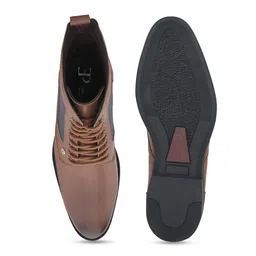 El Paso Men Textured Lace-Ups Regular Boots image 5