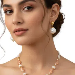 Mahi Gold-Plated Beaded Jewellery Set image 3