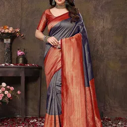 KALINI Woven Design Zari Banarasi Saree-picture-33