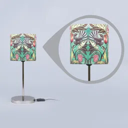Multicolour Cotton Table Lamp by Green Girgit image 5