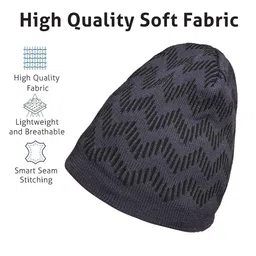 LOOM LEGACY Men Printed Beanie image 3