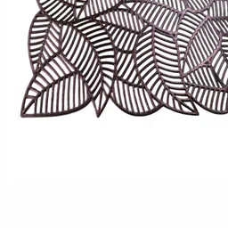 Good Vibes 6 Pieces Bronze Floral Rectangle Table Placemats image 4