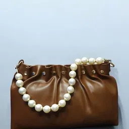 DAISY STAR Women Leather Bucket Sling Bag with Tasselled image 5