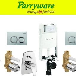 parryware Half Frame Concealed Cistern, with divater body upper edge set of 2 pic 332 Dual Flush Tank-picture-14