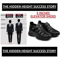 Bxxy Men Height Increasing Casual Velcro Shoe-Style Sandals image 3