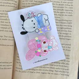 Radhya Accessories Women Set of 2 Tic Tac Hair Clip image 5