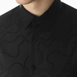 Jack & Jones Abstract Printed Spread Collar Slim Fit Casual Shirt image 5