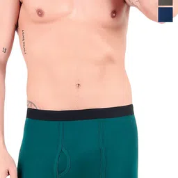 inner element Pack Of 3 Cotton Short Trunks
MINI_TRUNK_Navy_Teal_Olive_PK3_XS image 1