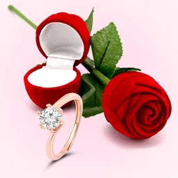 Peora Sterling Silver Rose Gold-Plated Cubic Zirconia Studded Finger Ring With Gift Box-picture-21