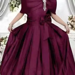 TASDIK GARMENTS Satin Fit & Flare Dress image 3