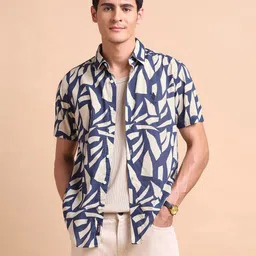 U.S. Polo Assn. Denim Co. Men Slim Fit Abstract Printed Casual Shirt-picture-27