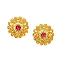 heer collection DIVASTRI 1gm Gold-Plating Cubic Zirconia Jewellery Set image 3
