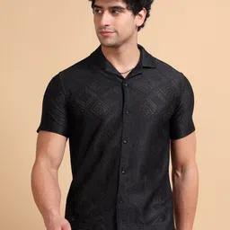 RIGS AND RAGS Men Relaxed Semi Sheer Casual Shirt-picture-30