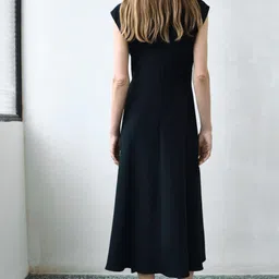 MANGO Extended Sleeves Ruched Midi Dress image 4