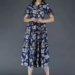 SupBir Women Printed Maternity Anarkali Kurta image 2