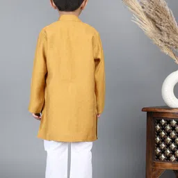 Polka Tots Boys Pure Cotton Straight Kurta with Pyjama image 2