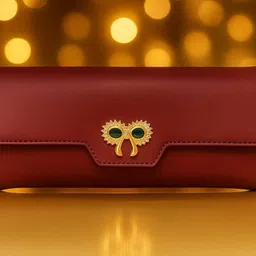 g m w Formal Maroon Clutch image 1