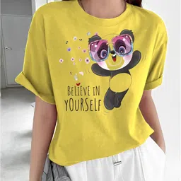 kintu parantu Graphic Printed Round Neck Drop-Shoulder Sleeves Oversized T-shirt image 2