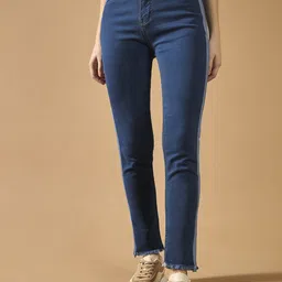 DOLCE CRUDO Women Cotton Skinny Fit Light Fade Stretchable Casual Jeans-image-19