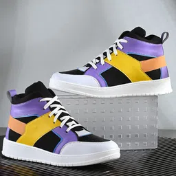 HERE&NOW Men Mid-Top Lace-Ups Sneakers image 1