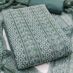 Rangtulika Ethnics Embroidered Unstitched Dress Material-image-45