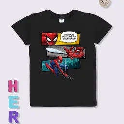 YK Disney Boys Spider-Man Printed Cotton T-shirt-picture-24