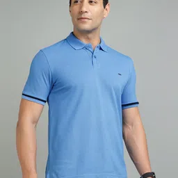 Richlook Men Solid Polo Collar Cotton T-shirt-picture-45