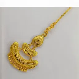 Mansi Jewl Point Gold-Plated Maang Tikka-image-3