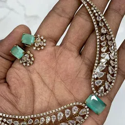 D Rio Fashions Women Brass Necklace Set image 2