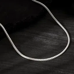GIVA Men 925 Silver Link Aura Rhodium-Plated Chain-picture-10