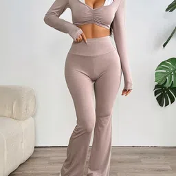 LULU & SKY Sweetheart Neck Crop Top & Trousers Co-Ords-picture-13