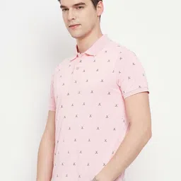 OGEN Men Printed Polo Collar Pockets T-shirt image 5