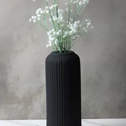 Kreative Arts Black Ceramic Flower Vase-image-49