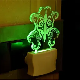 1ST TIME Red & White Printed Acrylic Abstract Shaped Shaped Wall Lamp image 3