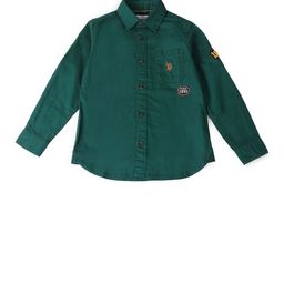 U.S. Polo Assn. Kids Boys Classic Fit Spread Collar Solid Cotton Casual Shirt-picture-42