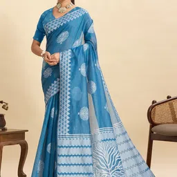 VS MALL Ethnic Motifs Zari Saree-picture-18