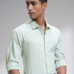 HIGHLANDER Men Slim Fit Opaque Casual Shirt image 4