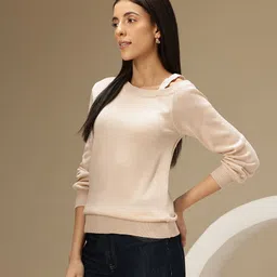 Chemistry Acrylic Off-Shoulder Pullover image 2