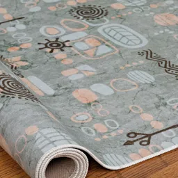 kaleen india Anti-Skid Backing Washable Indoor-Outdoor Rugs image 5