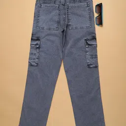 V-Mart Boys Regular Fit Mid-Rise Light Fade Stretchable Jeans image 4