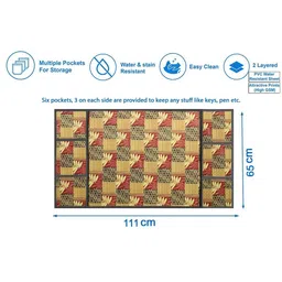 The Furnishing Tree Yellow Printed Refrigerator Cover image 4