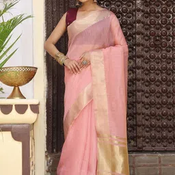 DIVASTRI Woven Design Zari Handloom Saree-picture-18